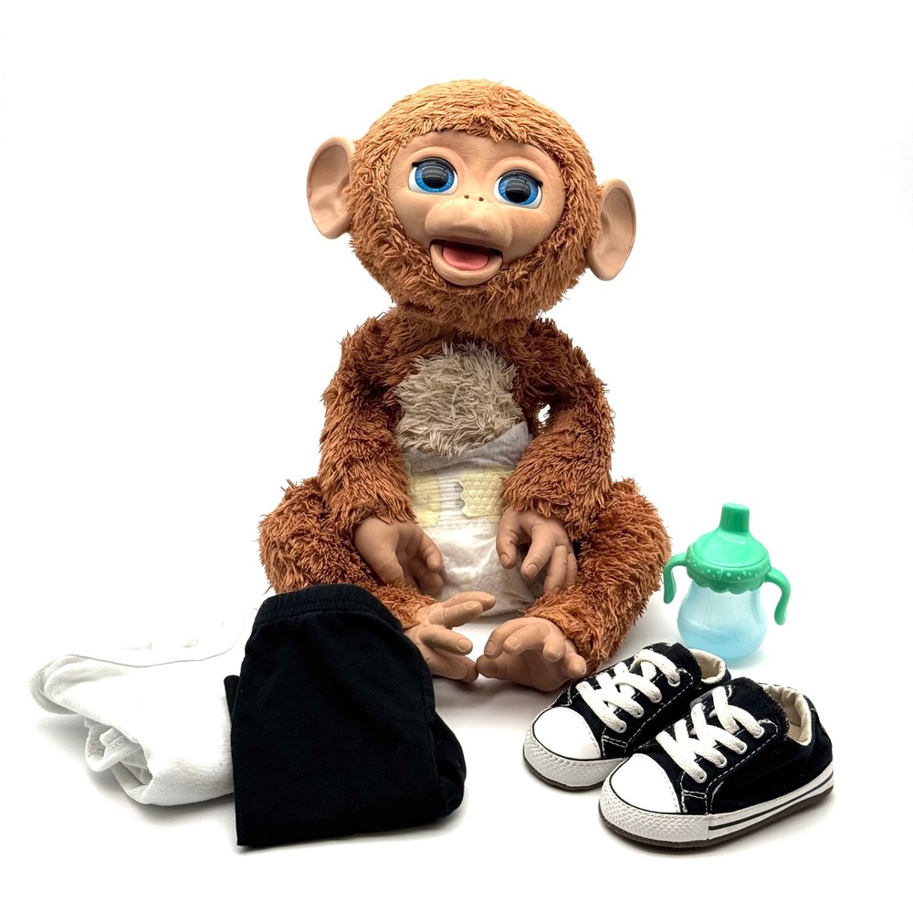 FurReal Friends Monkey Tested Works Cuddles My Giggly Monkey Hasbro 2012